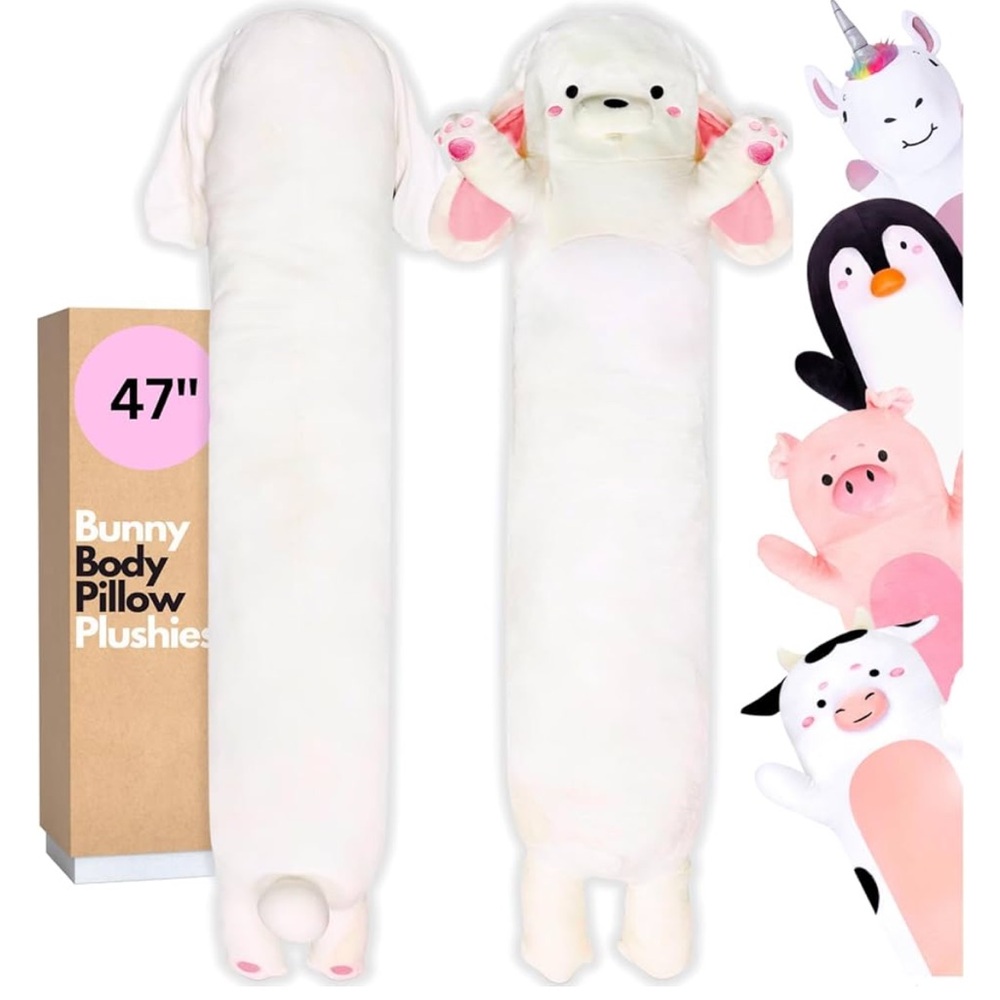 ✨Cuddle Paws White Bunny Body Pillow✨